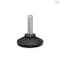 Elesa Zinc-plated steel, base with no-slip disk, LX.60-SW24-AS-M12x94 LX-AS - alternate 1